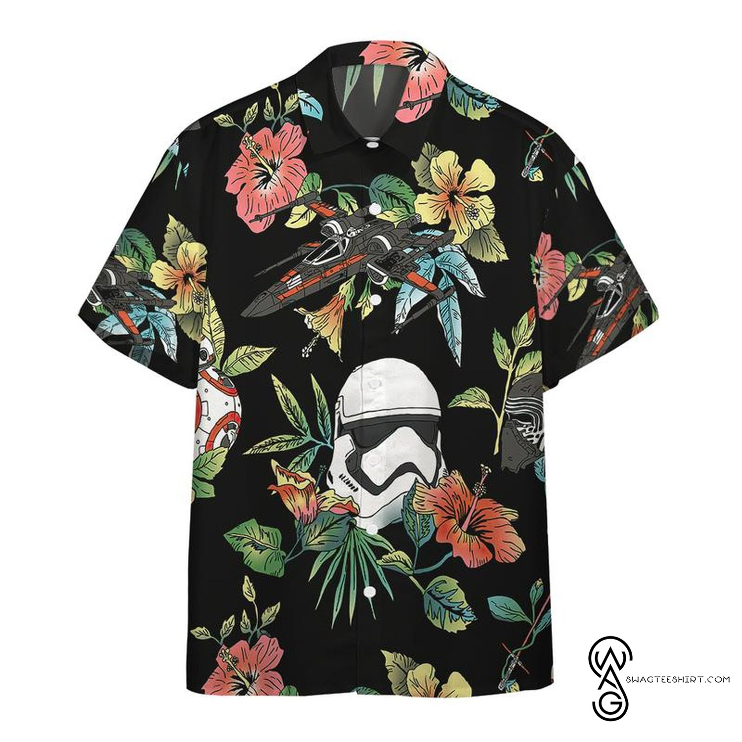 [Top Trending] Star Wars Hawaiian T-Shirt Flower Pattern Custom Printed Hawaii Shirt